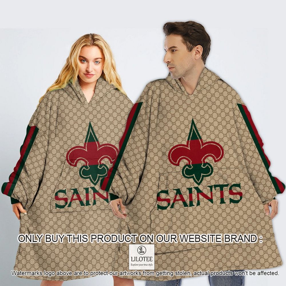 NFL New Orleans Saints, Gucci Personalized Oodie Blanket Hoodie - LIMITED EDITION 12
