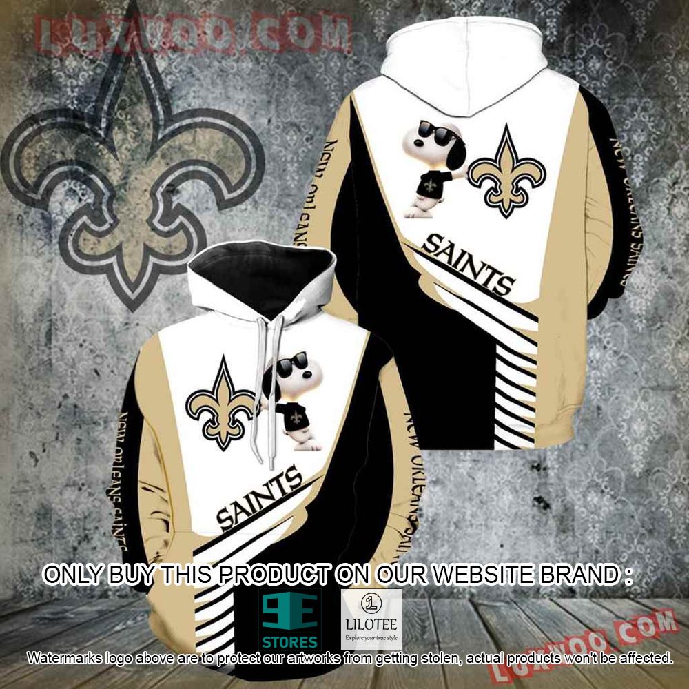 NFL New Orleans Saints Snoopy 3D Hoodie - LIMITED EDITION 11