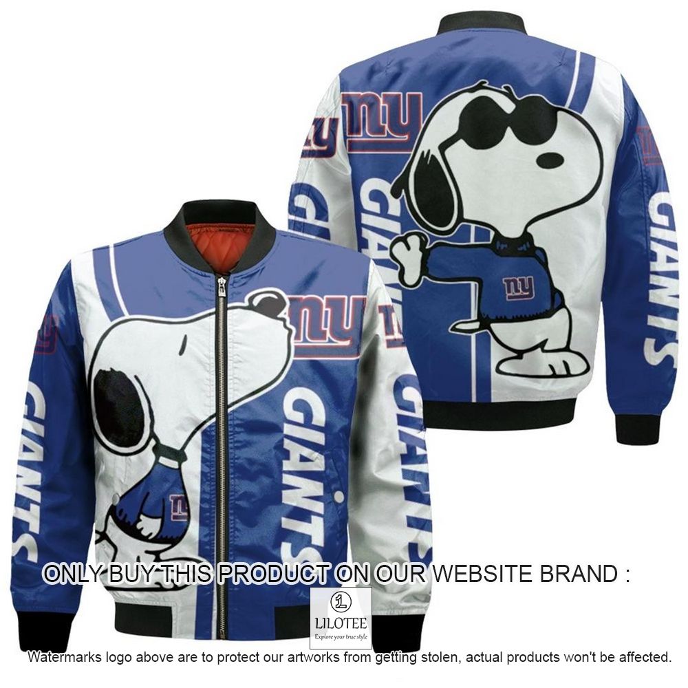 NFL New York Giants Snoopy Bomber Jacket - LIMITED EDITION 11