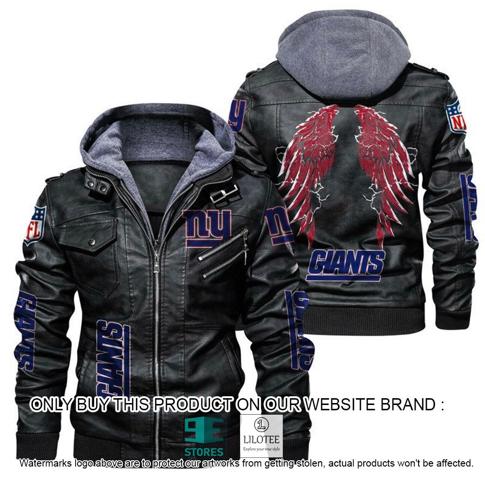 NFL New York Giants Wings Leather Jacket - LIMITED EDITION 21