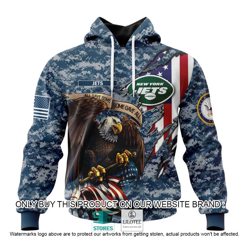 NFL New York Jets Eagle American Navy Flag Personalized 3D Hoodie, Shirt - LIMITED EDITION 18