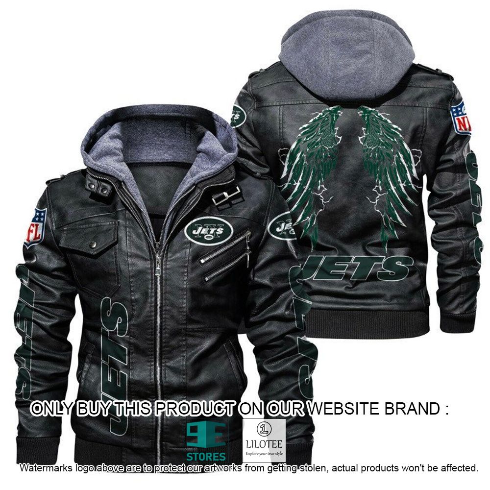 NFL New York Jets Wings Leather Jacket - LIMITED EDITION 20