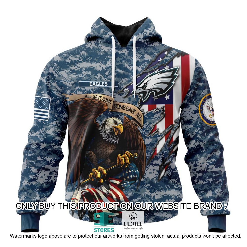 NFL Philadelphia Eagles Eagle American Navy Flag Personalized 3D Hoodie, Shirt - LIMITED EDITION 18