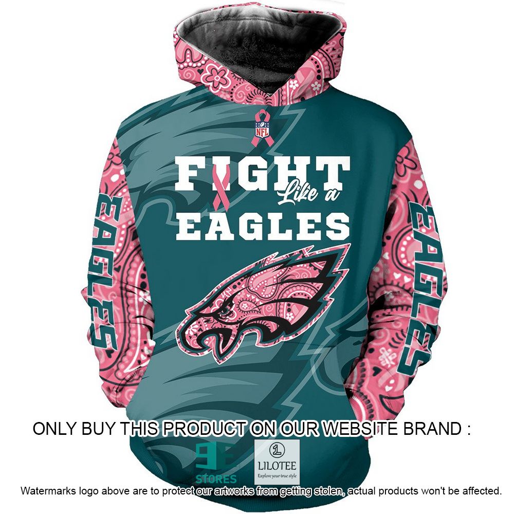 NFL Philadelphia Eagles Fight Like a Eagles Personalized 3D Hoodie, Shirt - LIMITED EDITION 23
