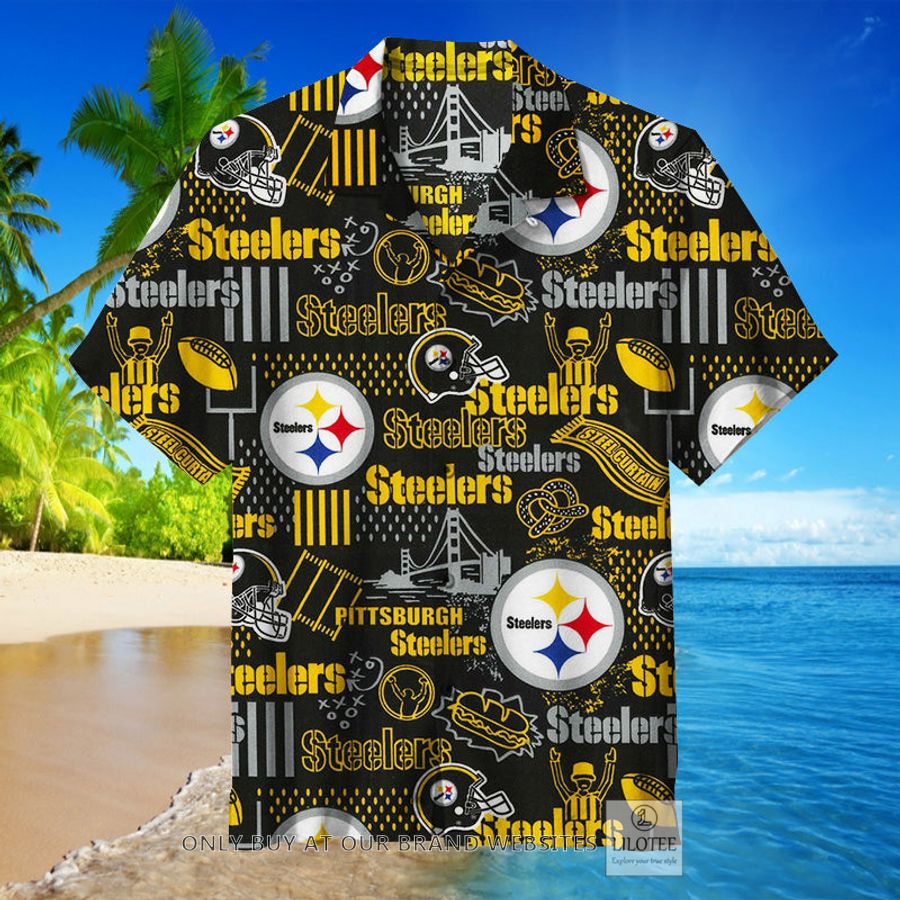 NFL Pittsburgh Steelers black Hawaiian Shirt - LIMITED EDITION 9