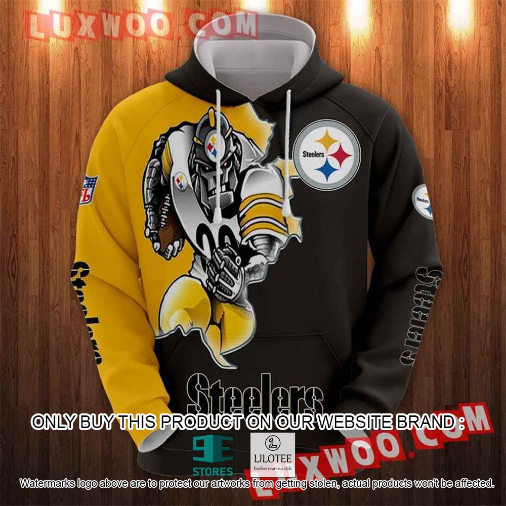 NFL Pittsburgh Steelers Mascot 3D Hoodie - LIMITED EDITION 11