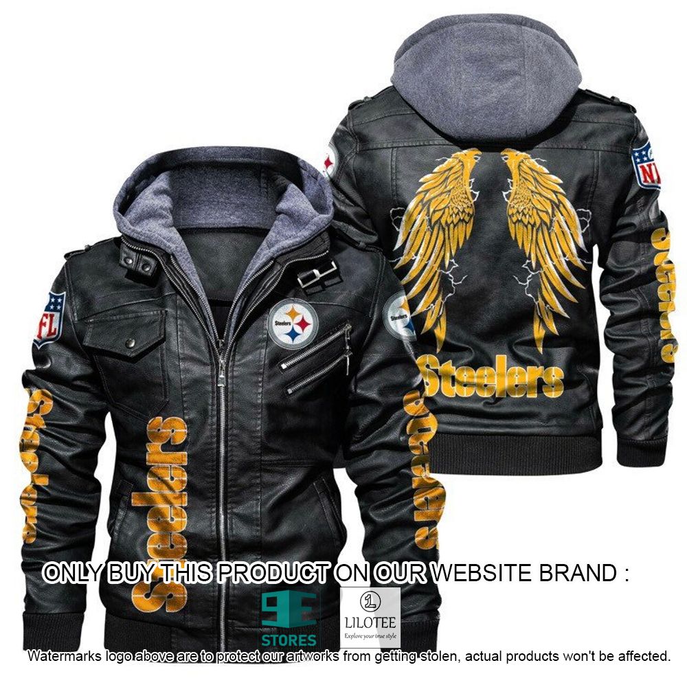 NFL Pittsburgh Steelers Wings Leather Jacket - LIMITED EDITION 20