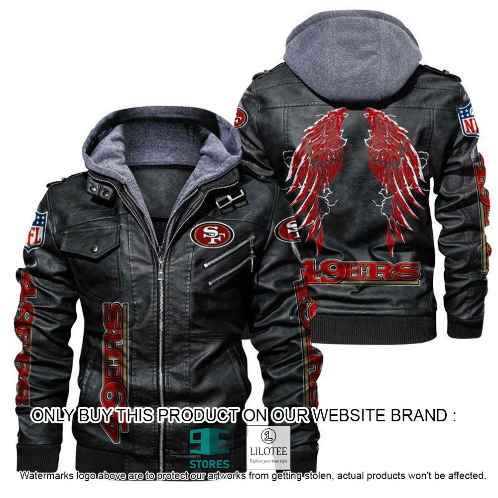 NFL San Francisco 49ers Wings Leather Jacket - LIMITED EDITION 20