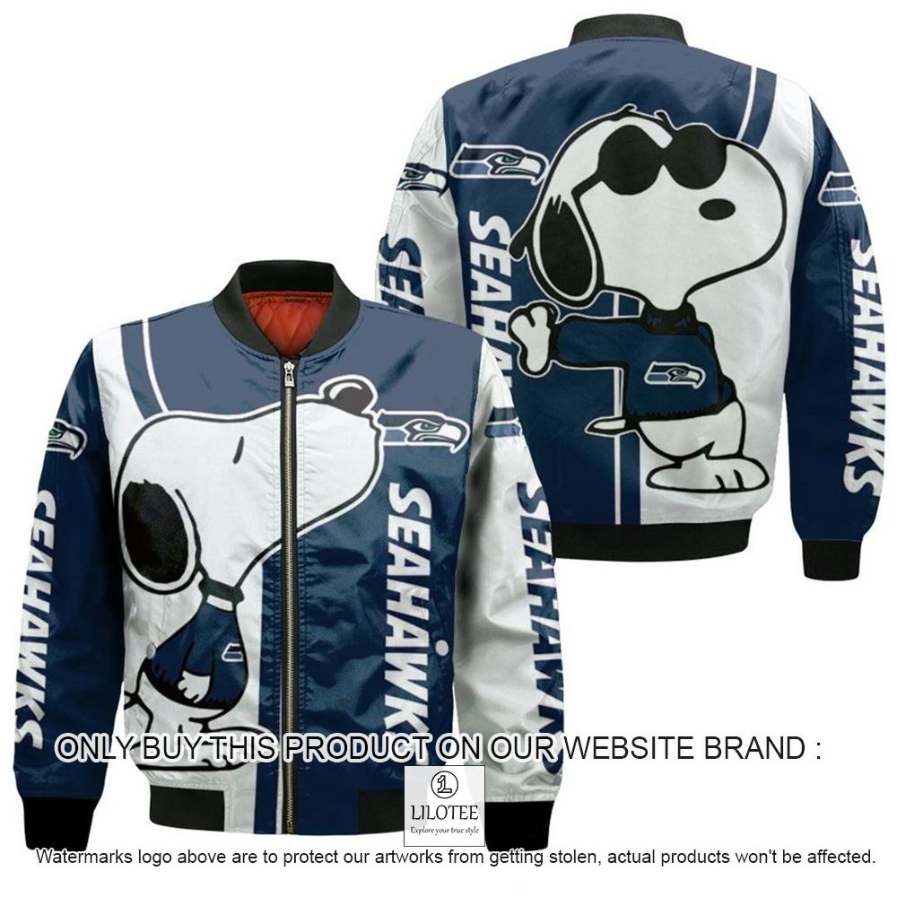 NFL Seattle Seahawks Snoopy Bomber Jacket - LIMITED EDITION 10