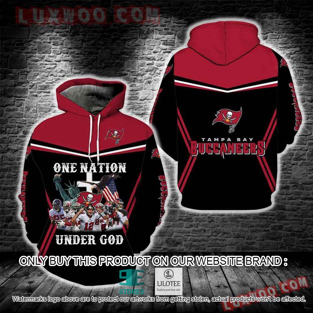 NFL Tampa Bay Buccaneers One Nation Under God American 3D Hoodie - LIMITED EDITION 10