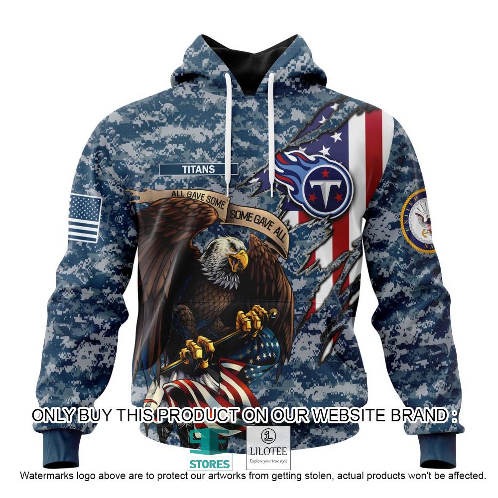 NFL Tennessee Titans Eagle American Navy Flag Personalized 3D Hoodie, Shirt - LIMITED EDITION 18