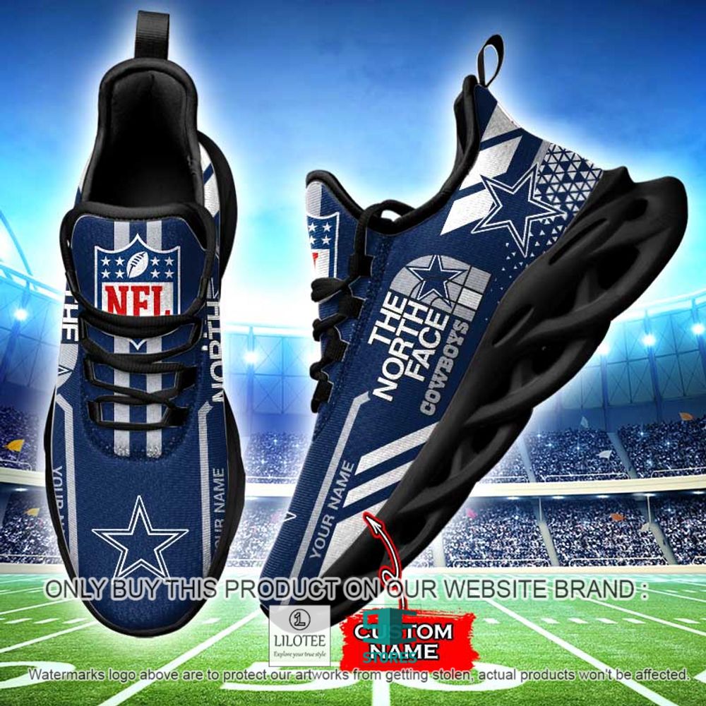 NFL The North Face Dallas Cowboys Your Name Clunky Max Soul Shoes - LIMITED EDITION 13