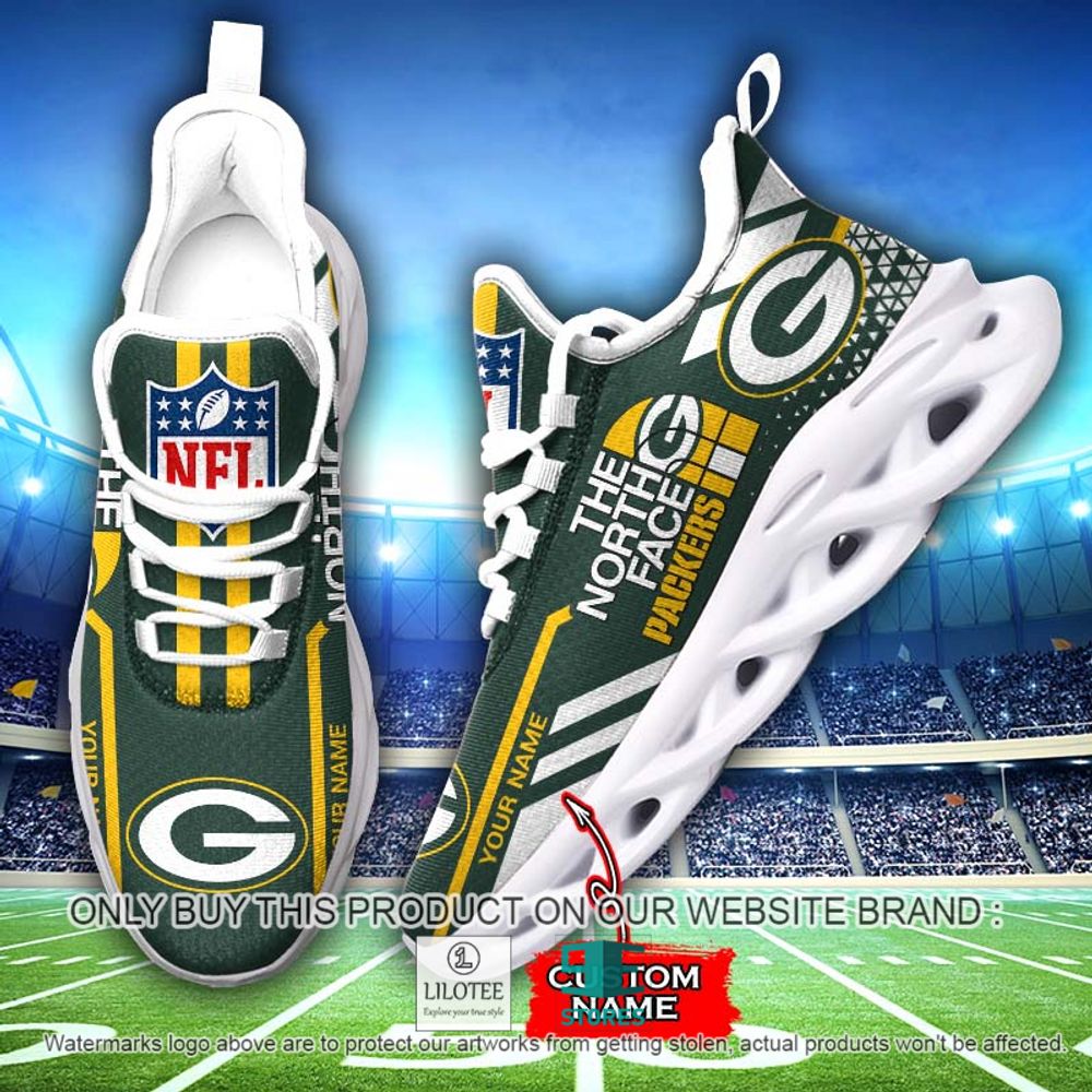 NFL The North Face Green Bay Packers Your Name Clunky Max Soul Shoes - LIMITED EDITION 13