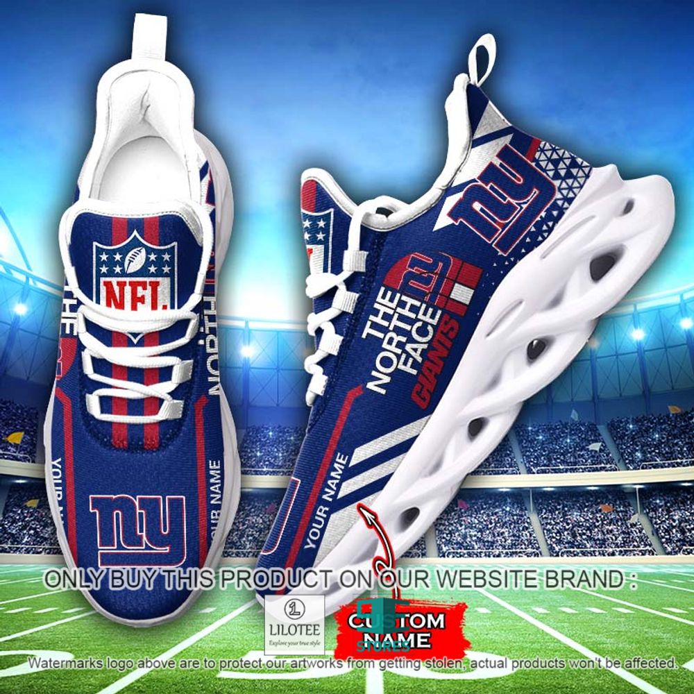 NFL The North Face New York Giants Your Name Clunky Max Soul Shoes - LIMITED EDITION 12