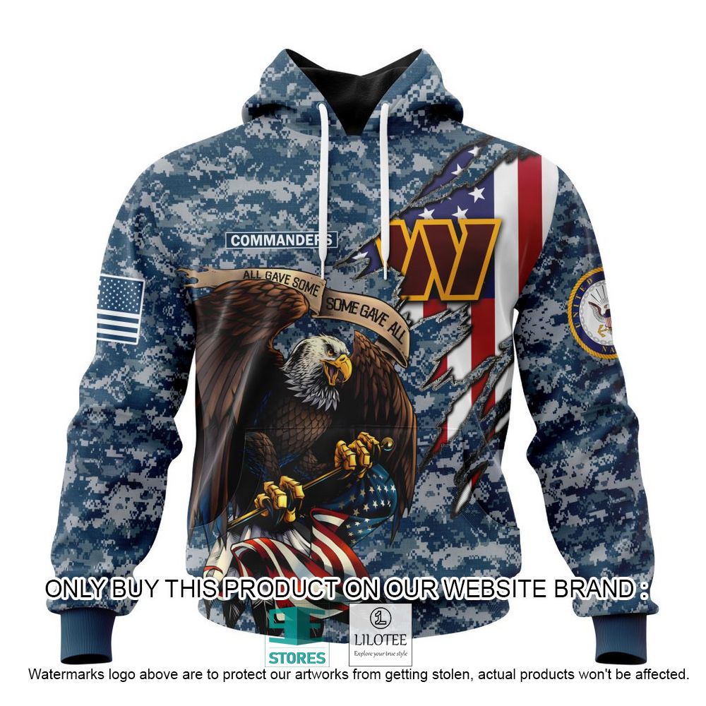 NFL Washington Commanders Eagle American Navy Flag Personalized 3D Hoodie, Shirt - LIMITED EDITION 19