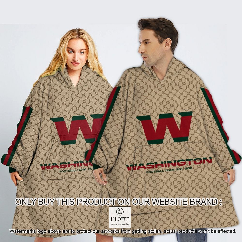 NFL Washington Commanders, Gucci Personalized Oodie Blanket Hoodie - LIMITED EDITION 1
