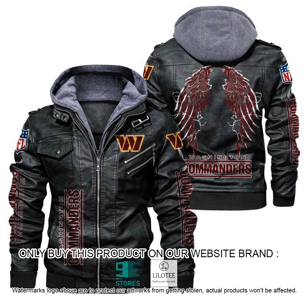 NFL Washington Commanders Wings Leather Jacket - LIMITED EDITION 20