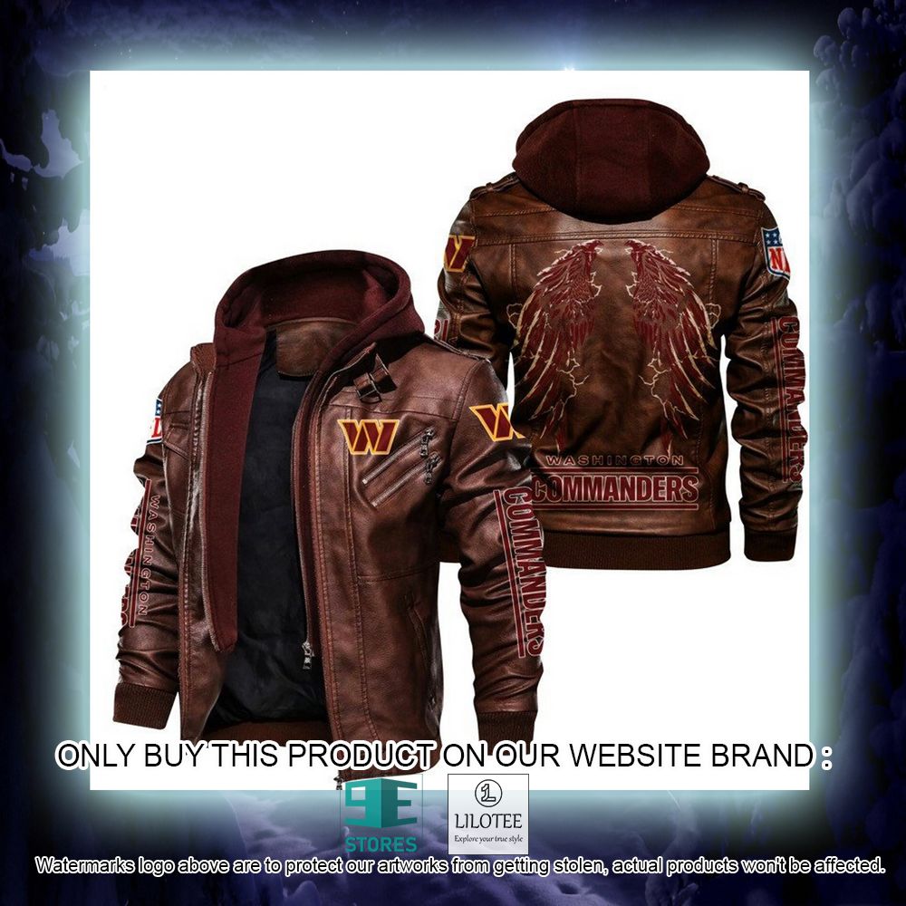 NFL Washington Commanders Wings Leather Jacket - LIMITED EDITION 10 NFL Washington Commanders Wings Leather Jacket - LIMITED EDITION - Image 10