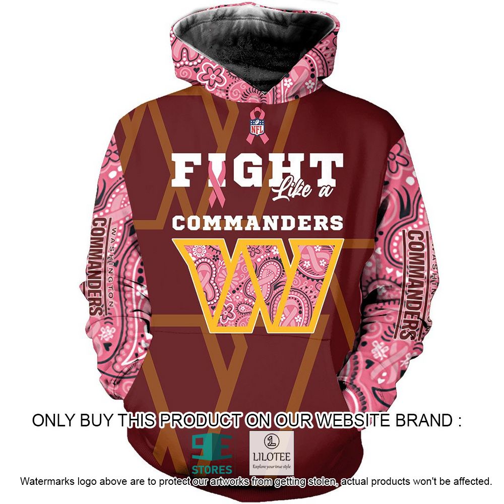 NFL Washington Football Team Fight Like a Commanders Personalized 3D Hoodie, Shirt - LIMITED EDITION 22