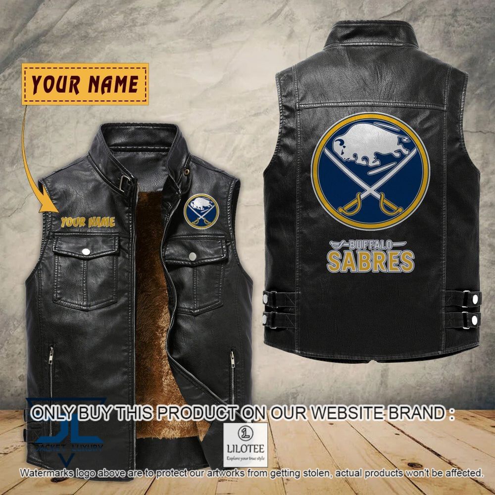 NHL Buffalo Sabres Custom Name Sleeveless Velet Vest Jacket - LIMITED EDITION 6