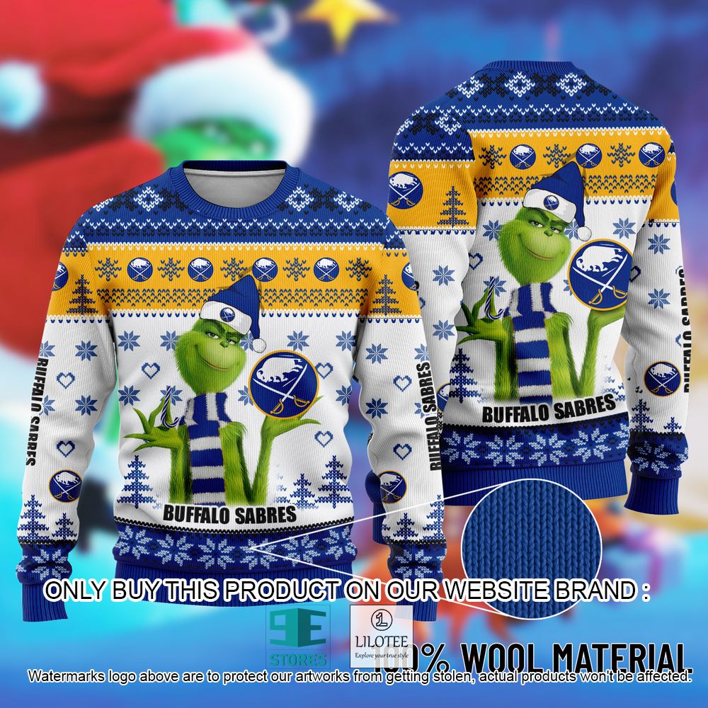 NHL Buffalo Sabres The Grinch Christmas Ugly Sweater - LIMITED EDITION 9