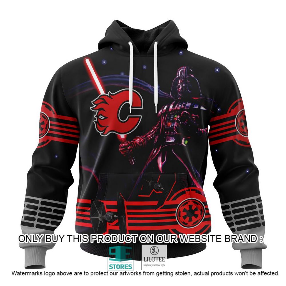NHL Calgary Flames Star Wars Darth Vader Personalized 3D Hoodie, Shirt - LIMITED EDITION 19