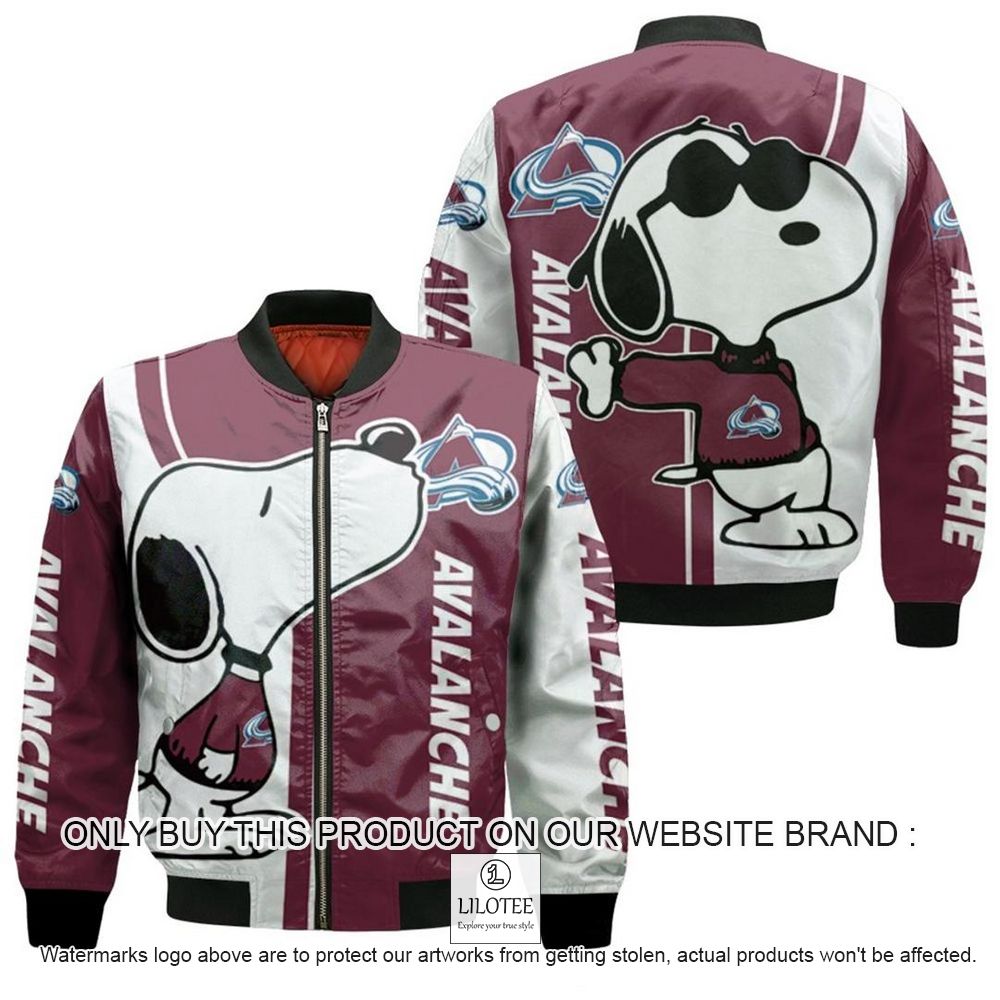 NHL Colorado Avalanche Snoopy Bomber Jacket - LIMITED EDITION 11