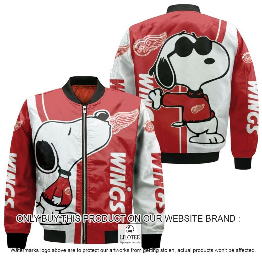 NHL Detroit Red Wings Snoopy Bomber Jacket - LIMITED EDITION 10