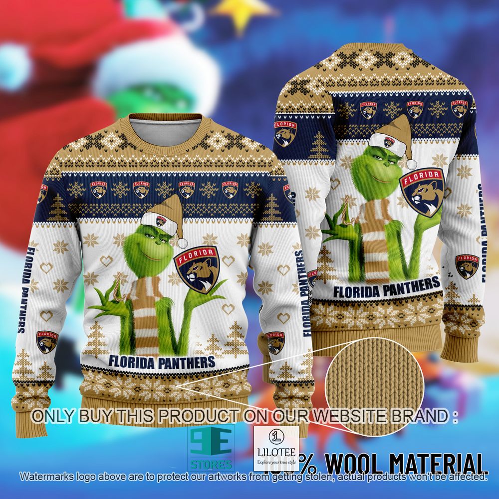 NHL Florida Panthers The Grinch Christmas Ugly Sweater - LIMITED EDITION 3