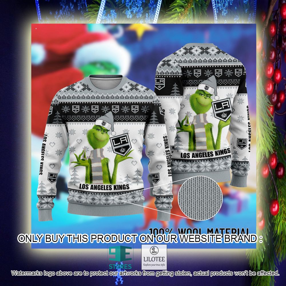 NHL Los Angeles Kings The Grinch Christmas Ugly Sweater - LIMITED EDITION 10
