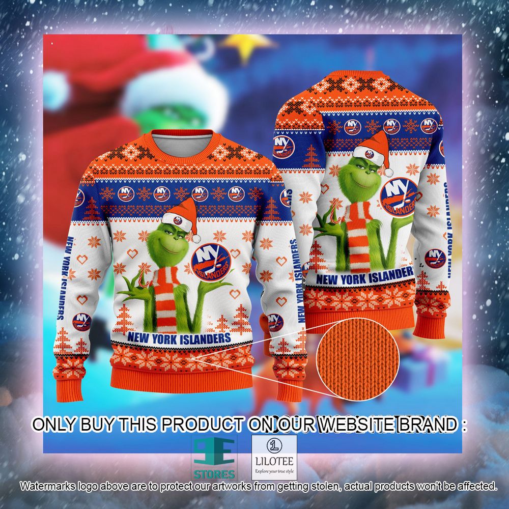 NHL New York Islanders The Grinch Christmas Ugly Sweater - LIMITED EDITION 7