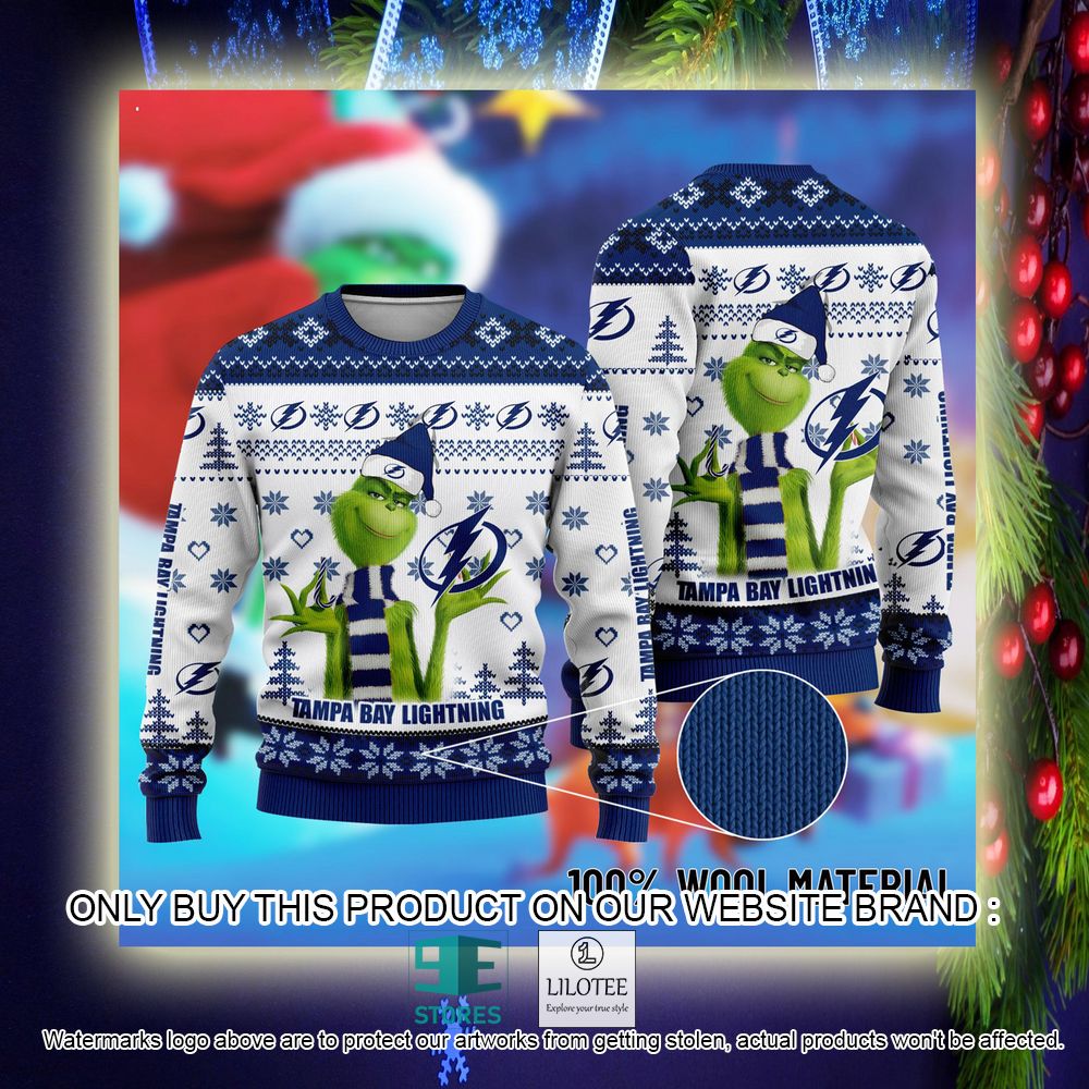 NHL Tampa Bay Lightning The Grinch Christmas Ugly Sweater - LIMITED EDITION 10