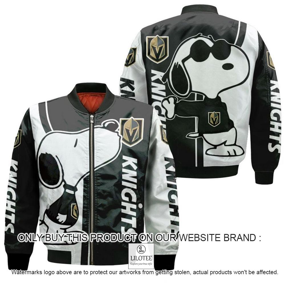 NHL Vegas Golden Knights Snoopy Bomber Jacket - LIMITED EDITION 11