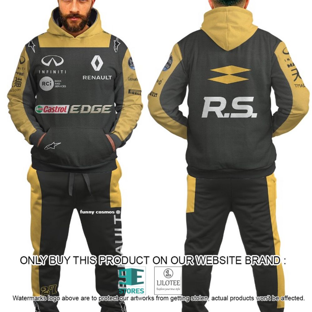 Nicolas Hulkenberg Racing Formula One Grand Pri Castrol Edge 3D Hoodie, Pant - LIMITED EDITION 5