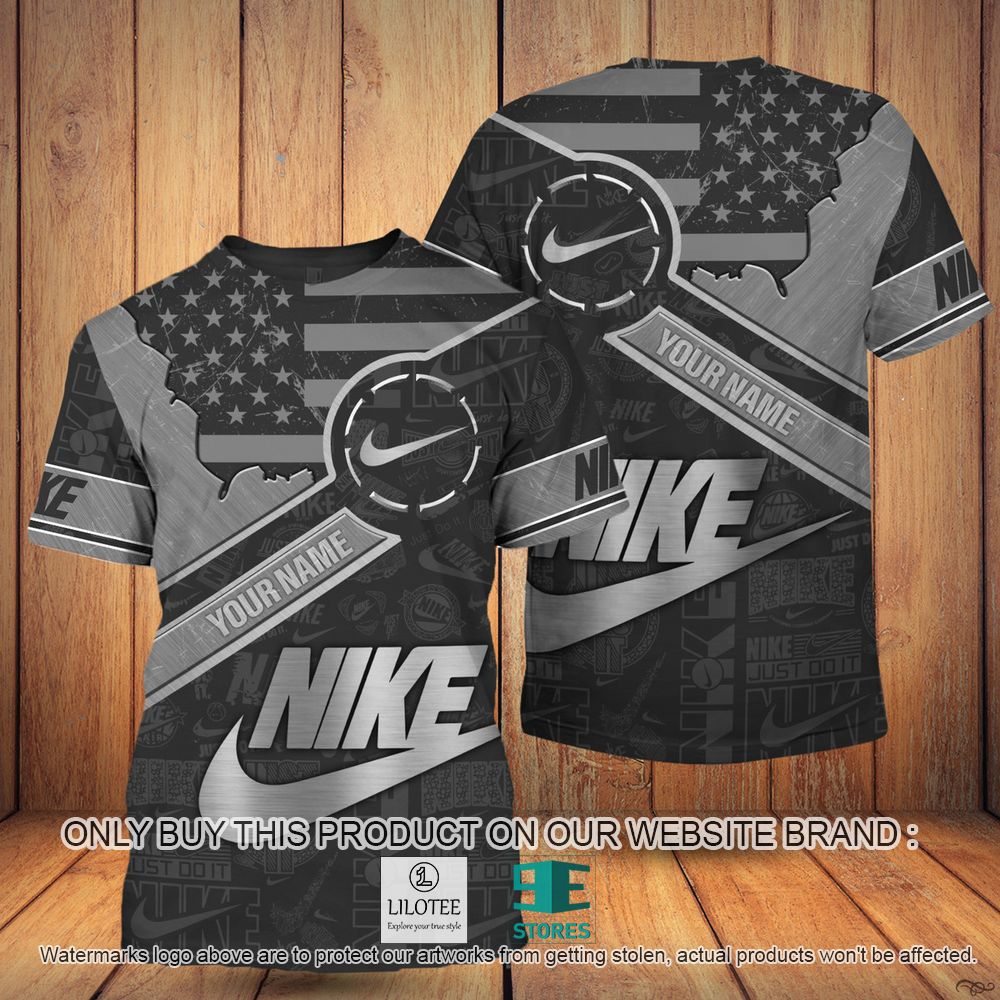 Nike American Flag Custom Name 3D Shirt - LIMITED EDITION 10