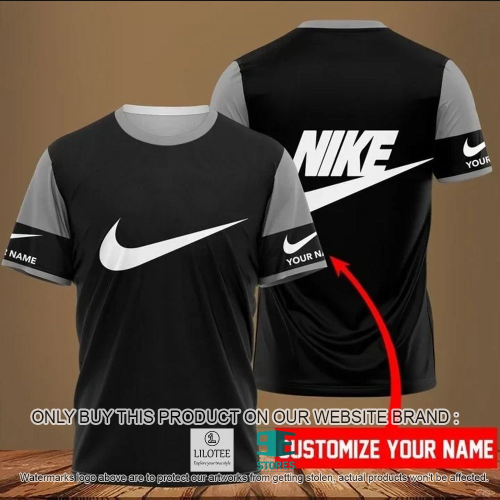 Nike Black Custom Name 3D Shirt - LIMITED EDITION 11