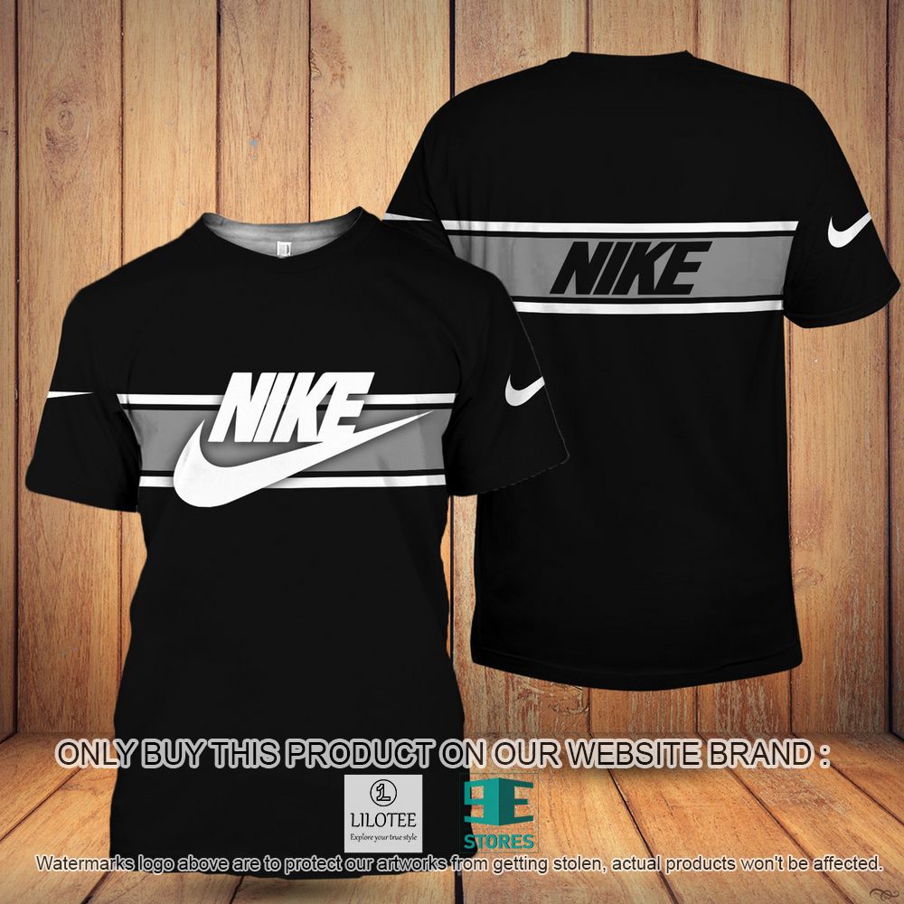 Nike Black Grey 3D Shirt - LIMITED EDITION 10
