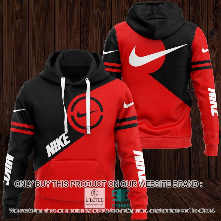 Nike black red 3D Hoodie - LIMITED EDITION 9