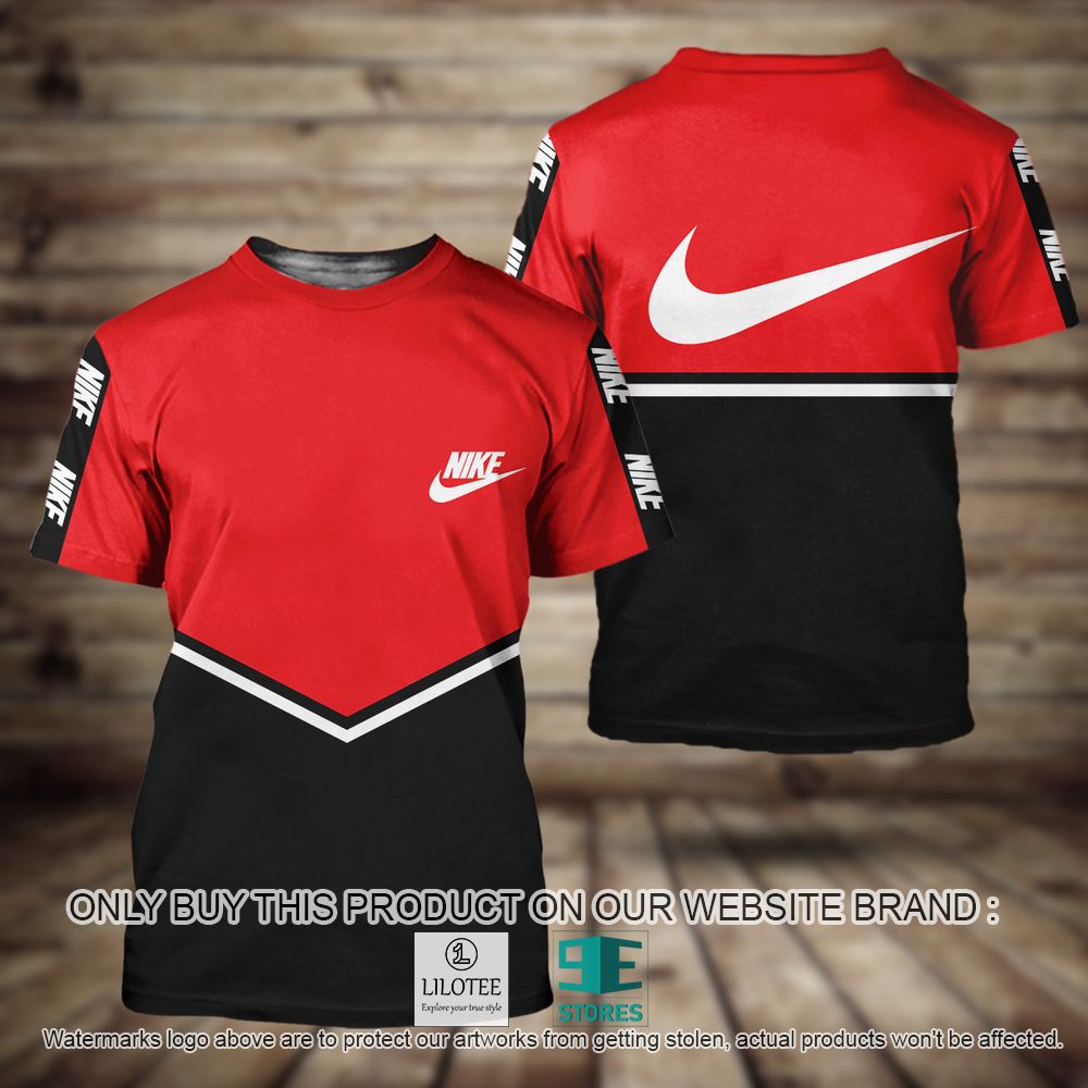 Nike Black Red 3D Shirt - LIMITED EDITION 11