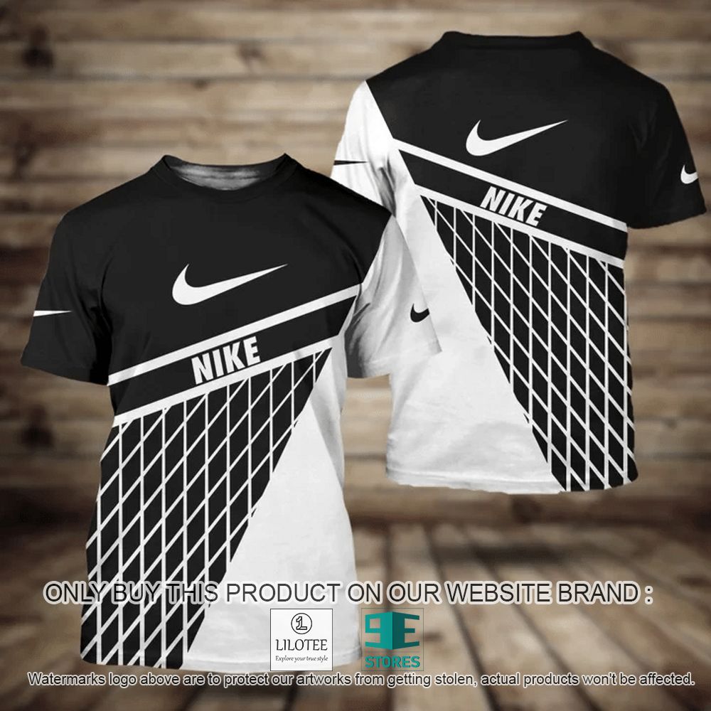 Nike Black White Caro 3D Shirt - LIMITED EDITION 11