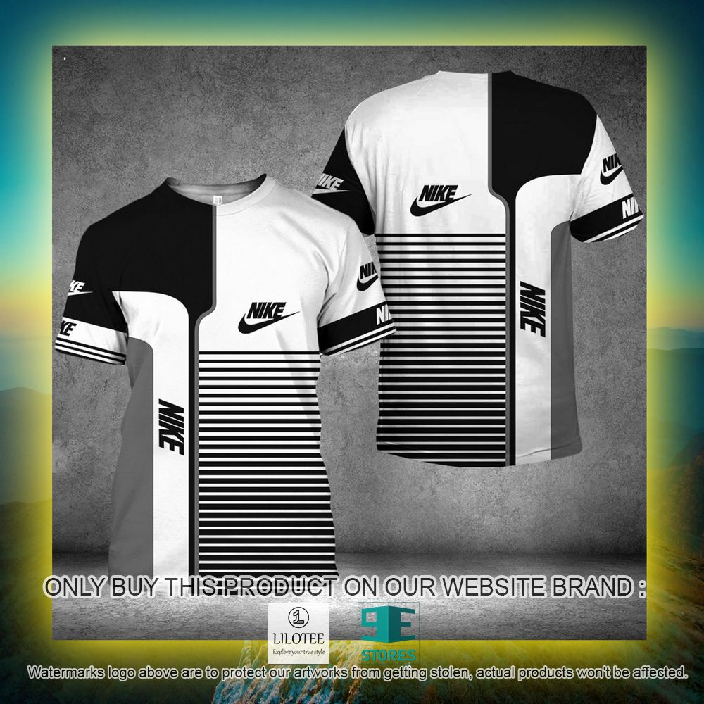 Nike Black White Grey 3D Shirt - LIMITED EDITION 5 Nike Black White Grey 3D Shirt - LIMITED EDITION - Image 5