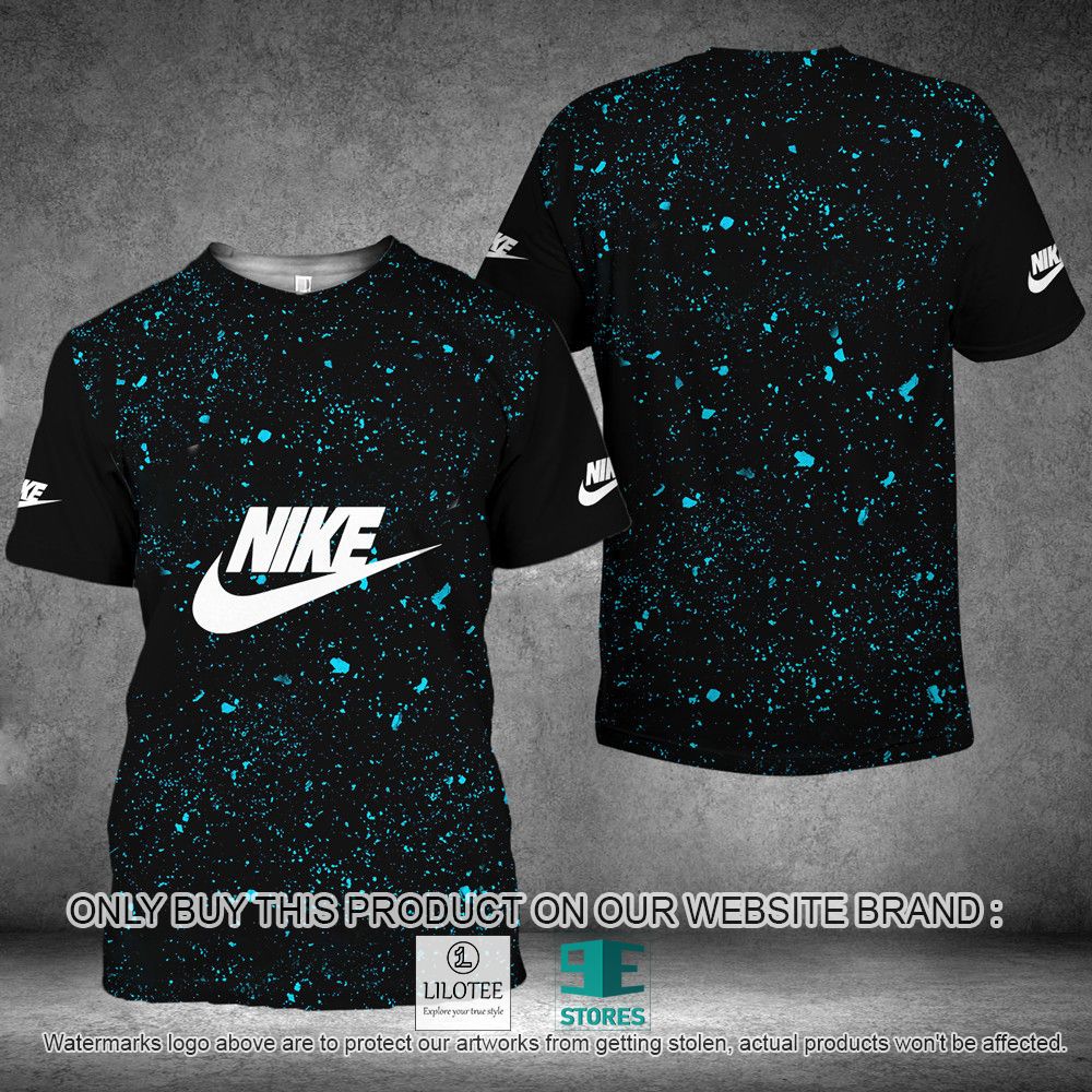Nike Blue Black 3D Shirt - LIMITED EDITION 11