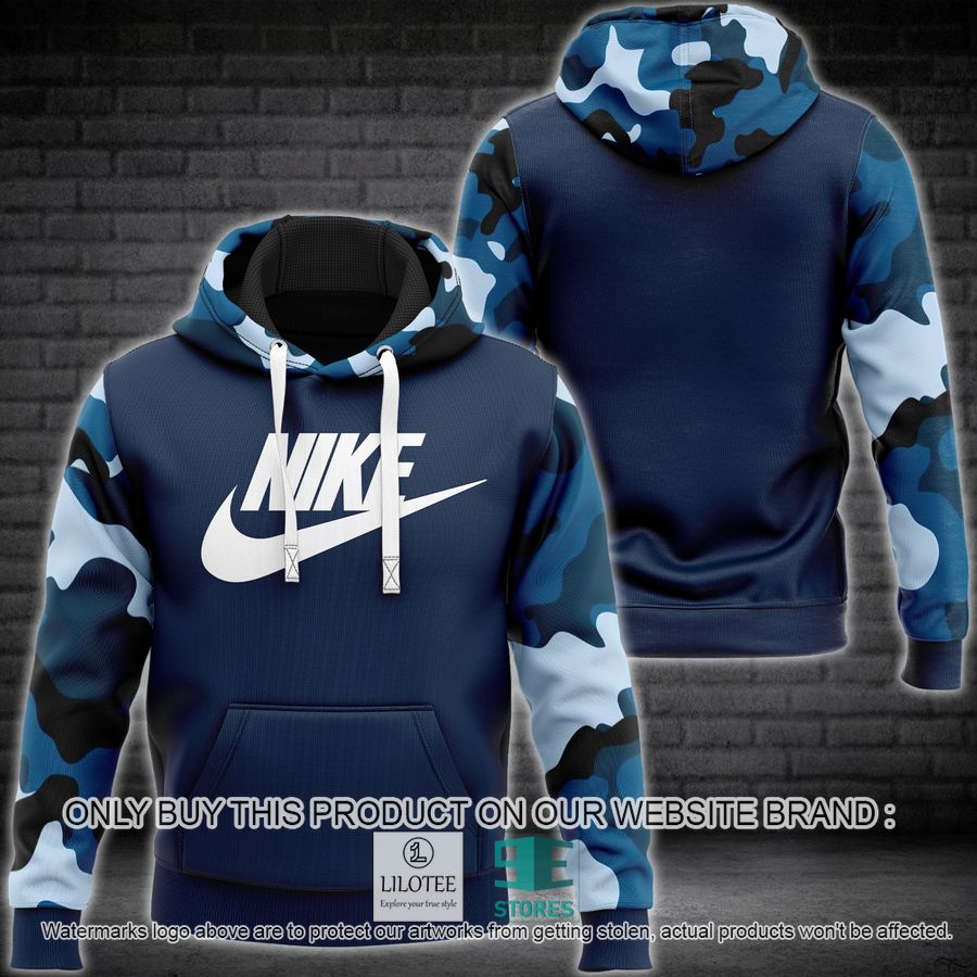 Nike blue camo 3D Hoodie - LIMITED EDITION 9
