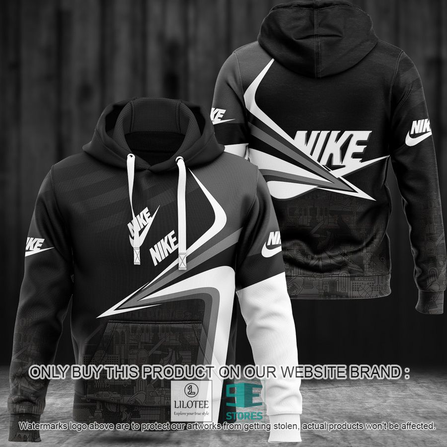 Nike brand graphic black 3D Hoodie - LIMITED EDITION 9