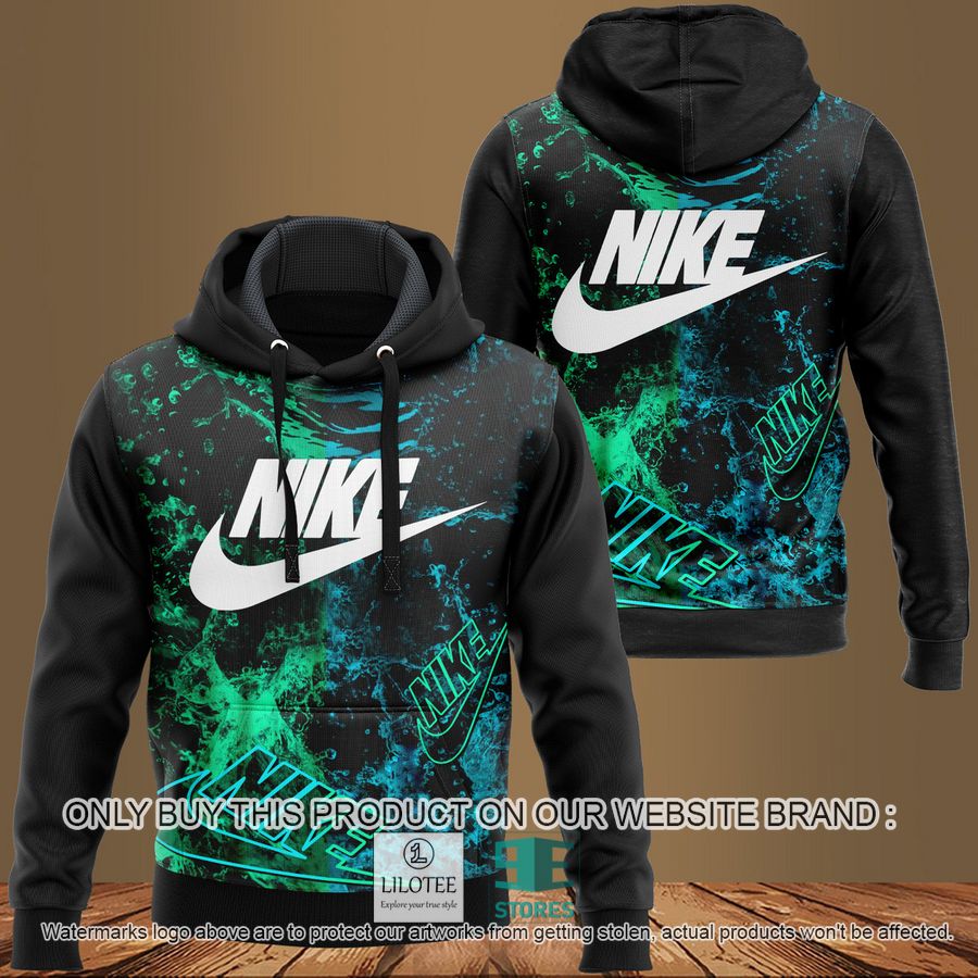Nike green blue black 3D Hoodie - LIMITED EDITION 9