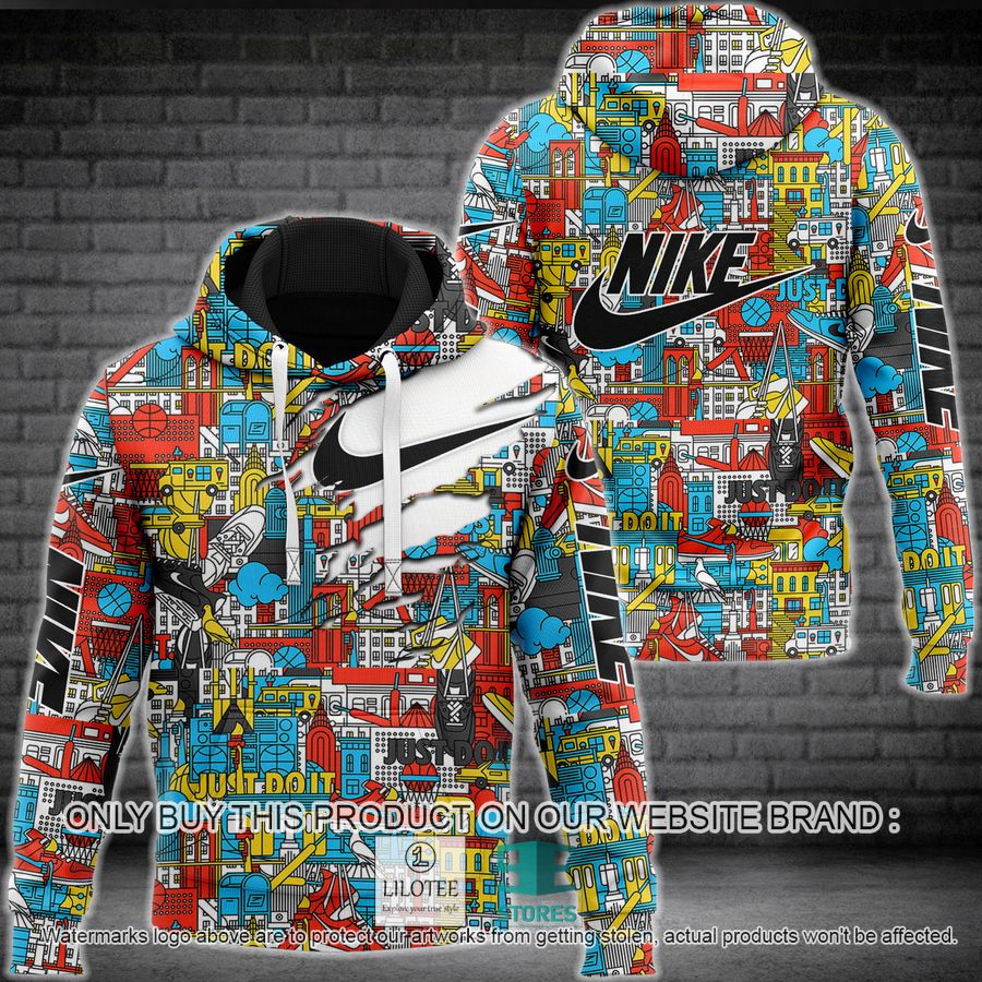 Nike Just Do It colorful 3D Hoodie - LIMITED EDITION 9