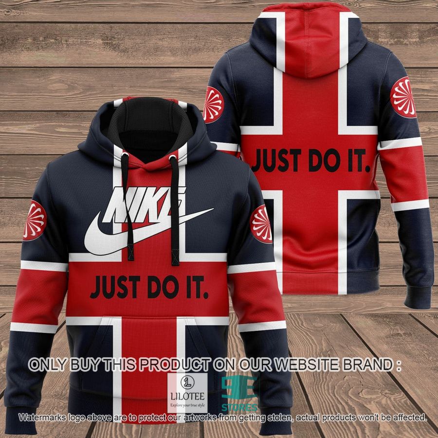 Nike Just Do It dark blue red 3D Hoodie - LIMITED EDITION 9