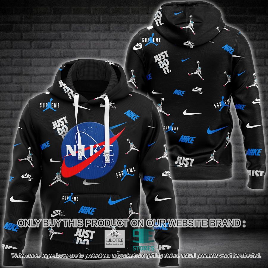 Nike Just Do It NASA 3D All Over Print Hoodie 9