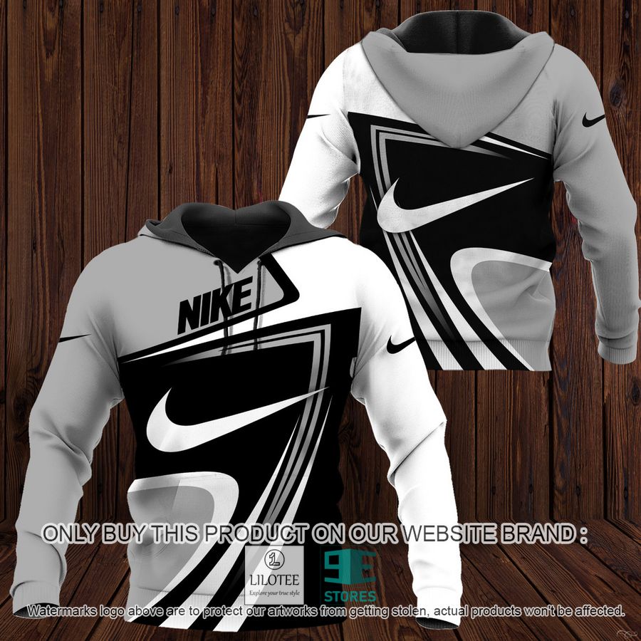 Nike logo grey white 3D Hoodie - LIMITED EDITION 8