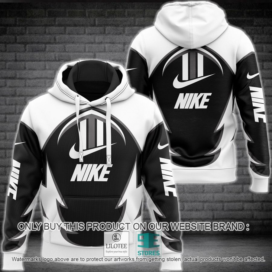 Nike logo white black 3D Hoodie - LIMITED EDITION 9